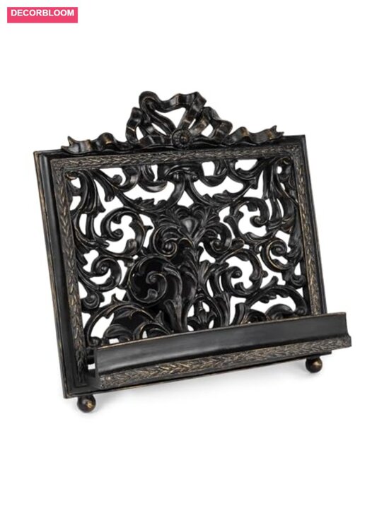 Other - Vintage Ornate Cookbook Stand Farmhouse Recipe Book Holder Heavy Duty Resin